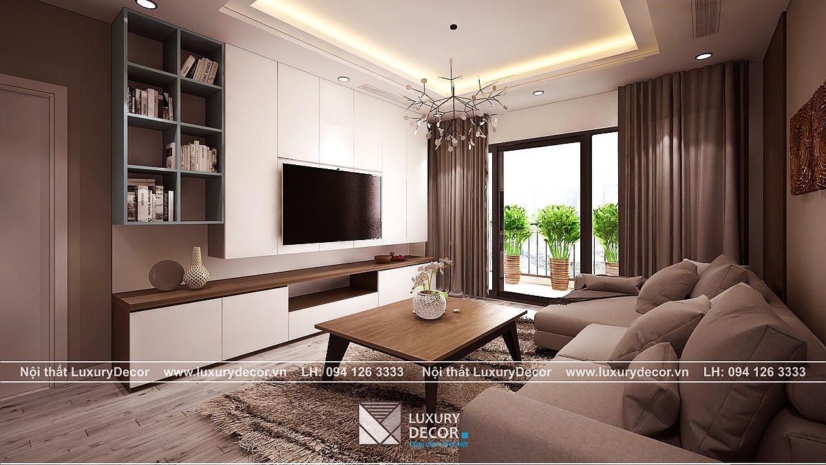 10 Mẫu thiết kế phòng khách chung cư đẹp  BST Phòng khách chung cư hiện đại