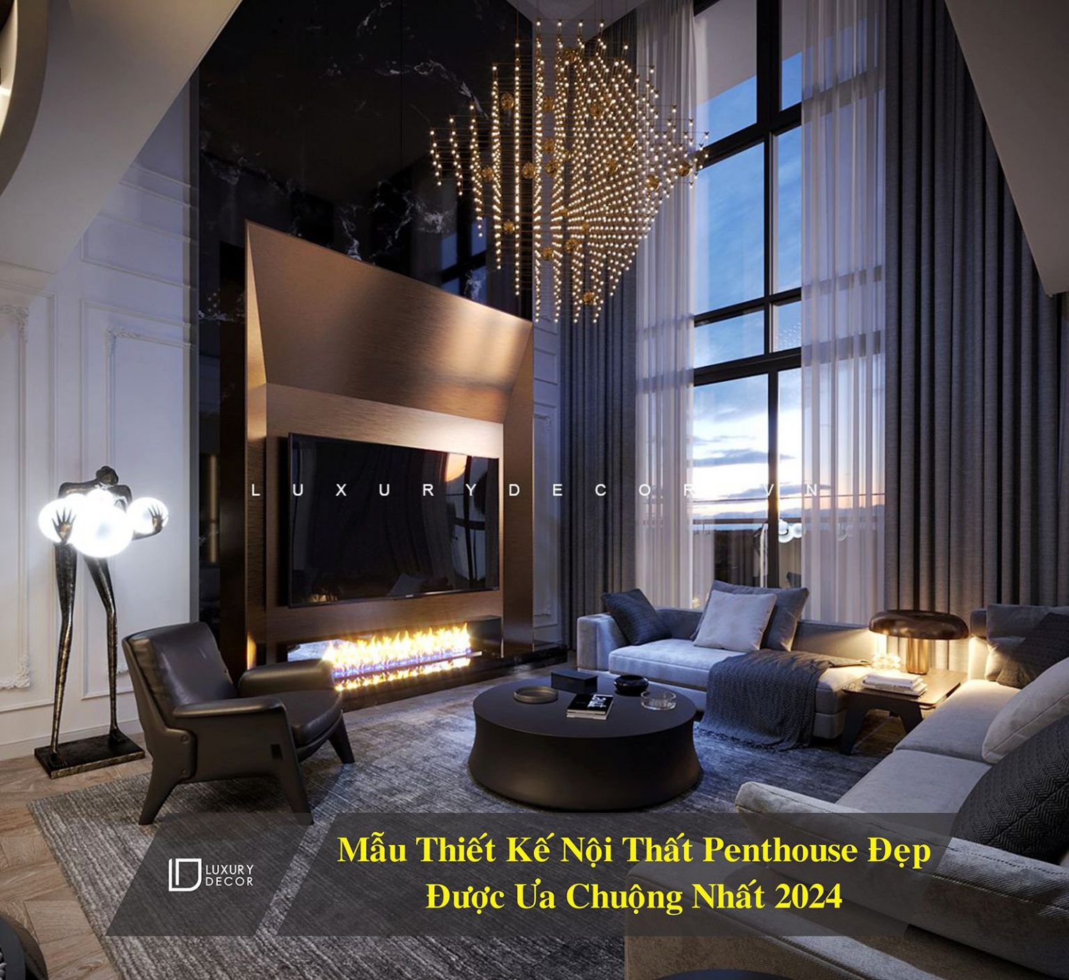 100+ Mẫu Thiết Kế Nội Thất Penthouse Đẹp Ưa Chuộng 2025